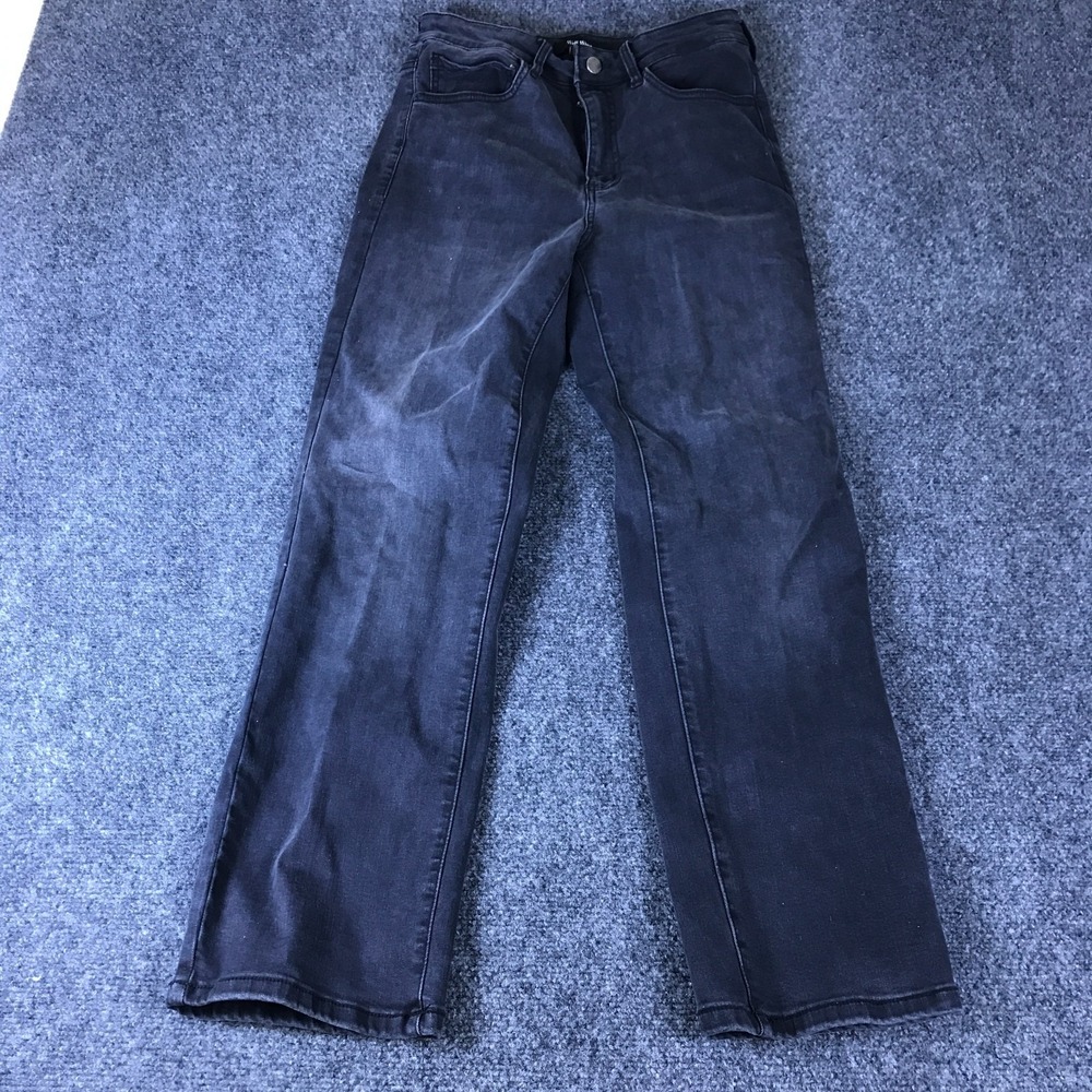 Well Worn Jeans Womens 26x25 Gray Denim Stretch Comfort Mid Rise Straight Leg
